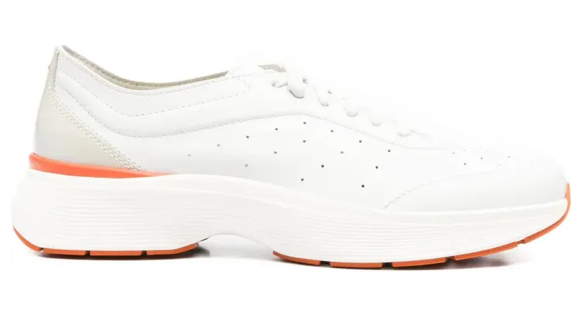 Santoni Easy Bounce Sneakers mit perforierten Einsätzen – Weiß (MBBC22070BARTOILI50)