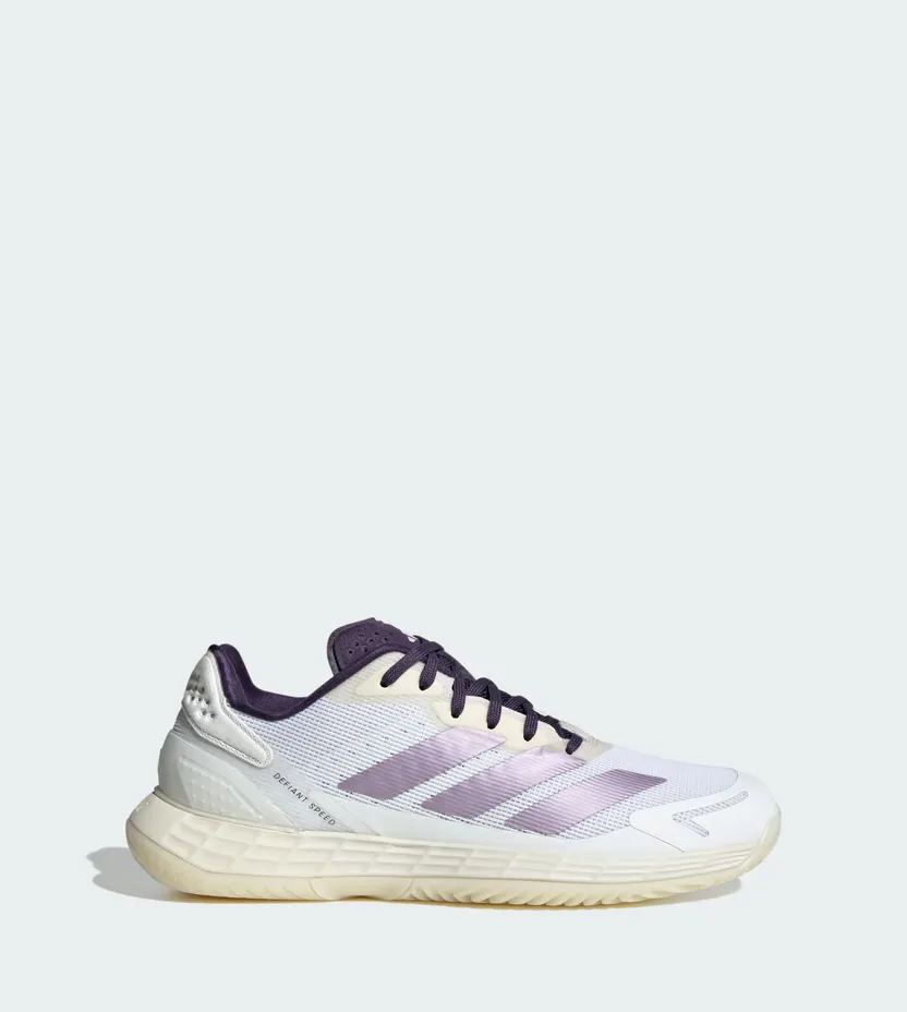 Adidas Defiant Speed 2 Tennisschoenen Cloud White / Powder Plum / Aurora Plum (JQ6350)