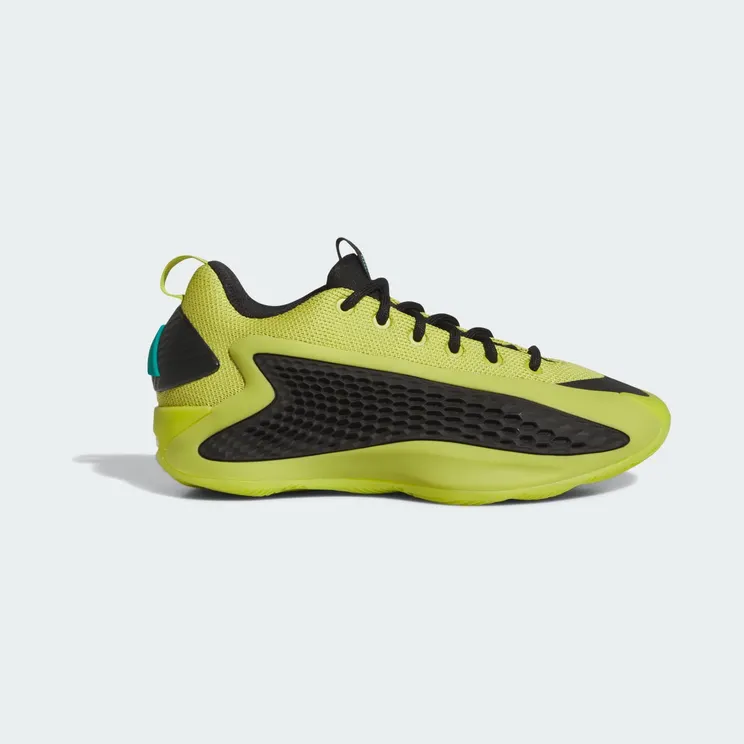 adidas Anthony Edwards 1 Low Basketball Shoes Kids “Preloved Lime / Core Black / Pure Teal” (JS1773)