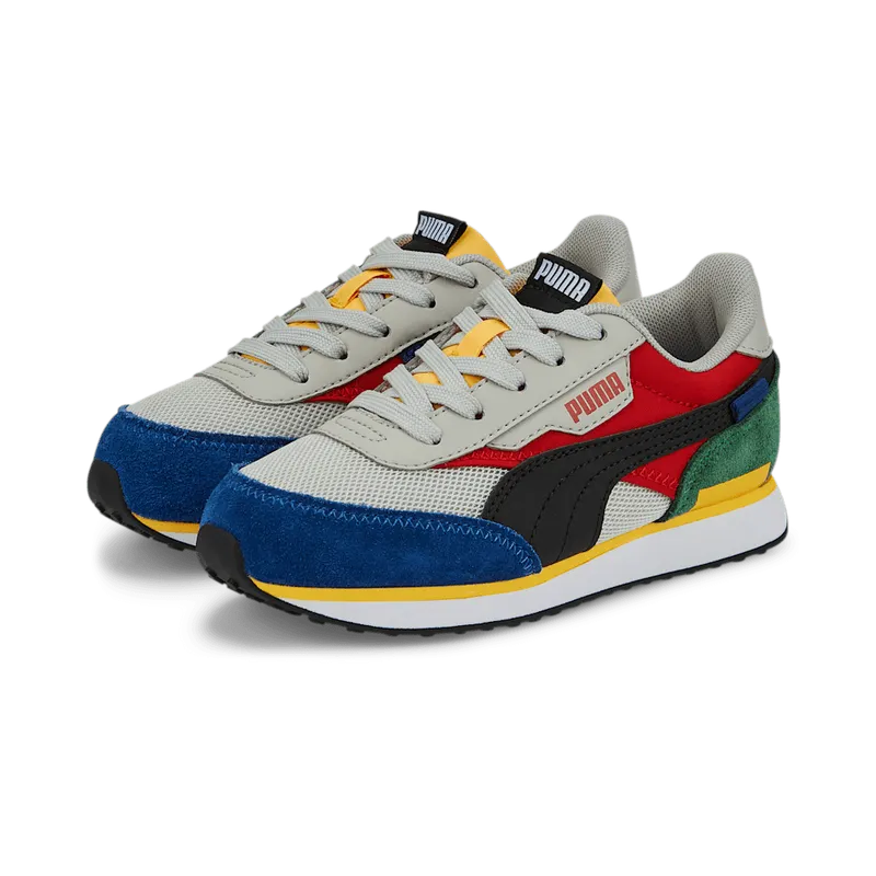 PUMA Future Rider Splash Kids’ Burnt Red/Gray Violet/Black (381855-06)