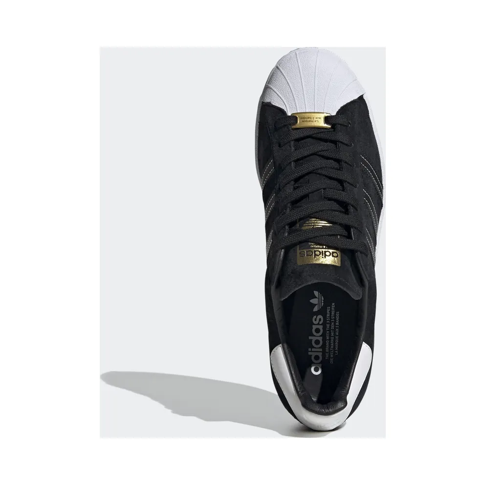 adidas Superstar Black Suede White Core Black/Core Black/Gold Metallic (EH1543)