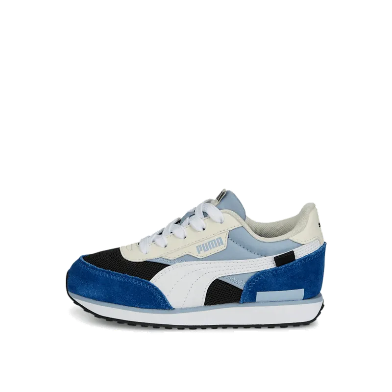 PUMA Future Rider Splash Kids’ Blue Wash/Black/White (381855-07)