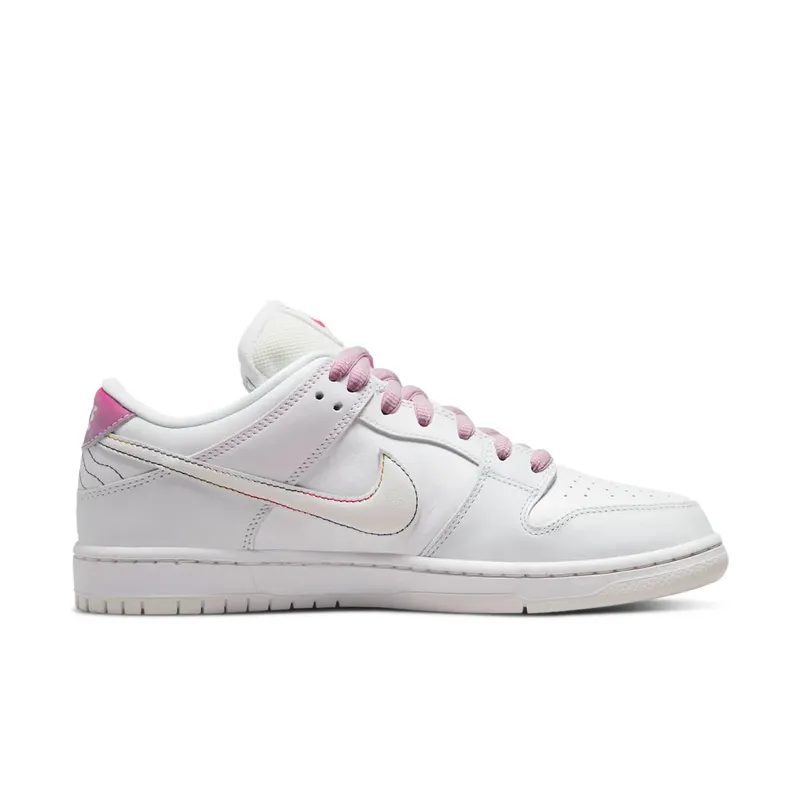 Nike SB Dunk Low Be True White – “White / Multi” (DR4876-100)