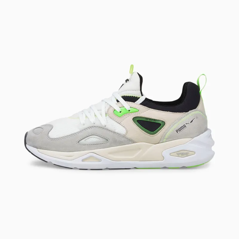 Women’s PUMA Trc Blaze The Triangl White/Nimbus Cloud/Green Glare (383104-02)