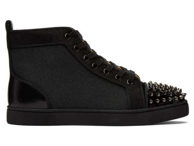 Christian Louboutin Black Orlato High-Top Sneakers (3200339)