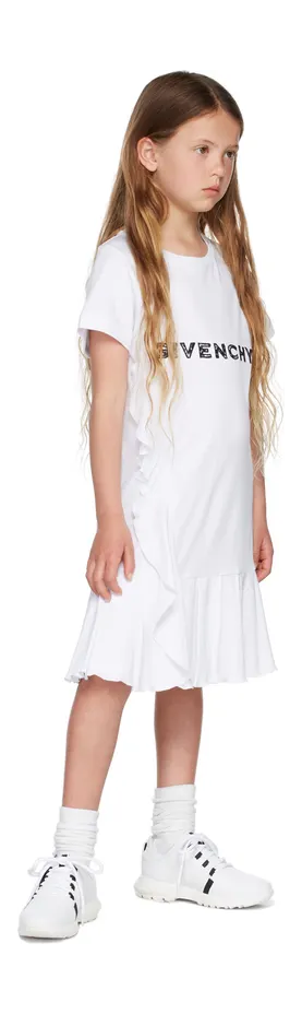 Givenchy Kids White Zip Logo Sneakers (H29069) (5)
