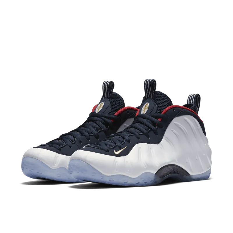 Nike Air Foamposite One Olympic Obsidian/University Red-Metallic Gold-White (575420-400)