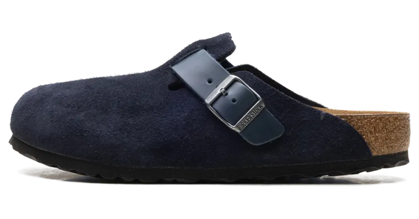 Birkenstock Boston Suede Leather “Midnight Blue” (1028210)