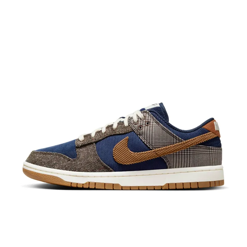 Nike Dunk Low Premium “Tweed & Corduroy / Midnight Navy” (FQ8746-410)