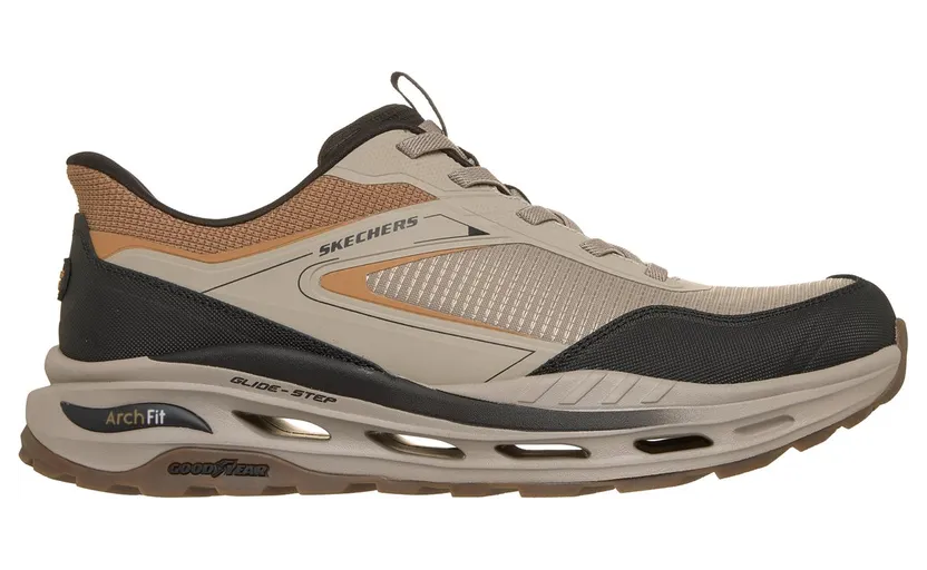 Skechers Slip-ins Relaxed Fit: Arch Fit Orvan Ultra – Talon Sneaker Taupe/Zwart