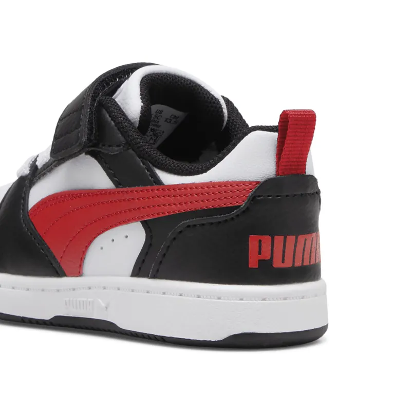 Puma Rebound v6 Lo “Puma White / For All Time Red / Puma Black” (397420_04)