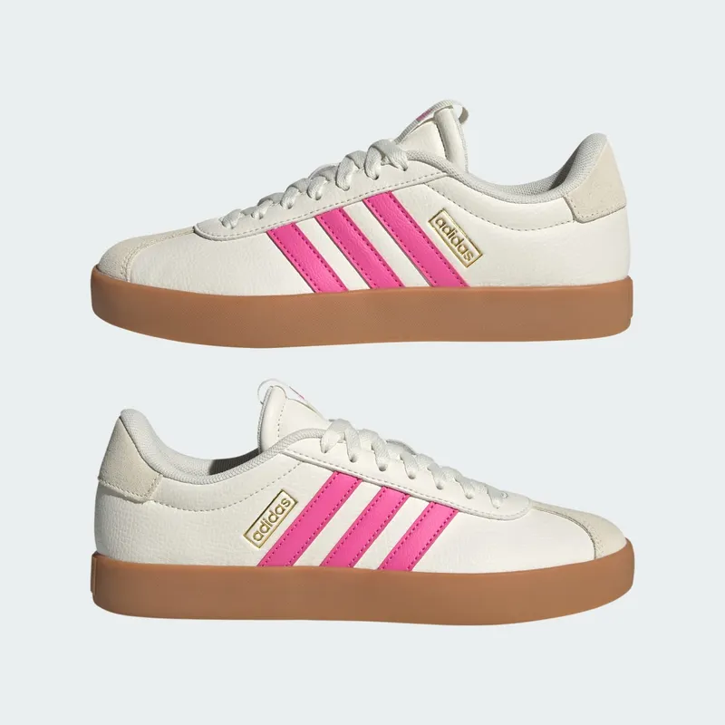 Adidas VL Court 3.0 Core White / Pulse Magenta / Gold Metallic (JP5347)