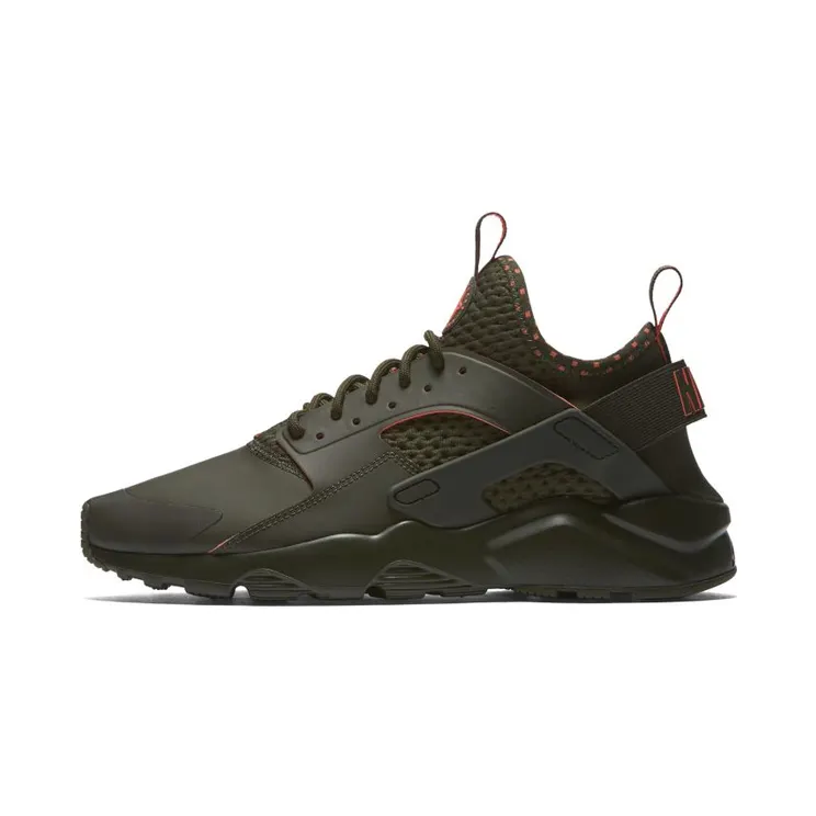 Nike Air Huarache Run Ultra “Cargo Khaki / Total Crimson” (875841-301)