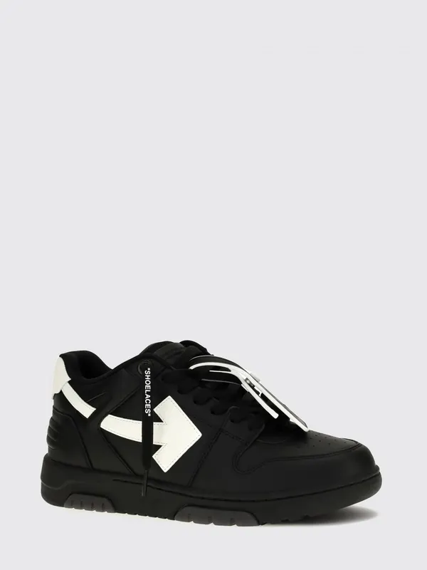 Off-White Bicolor Out Of Office in Leather and Recycled Polyester Black (M189C9L0191001)