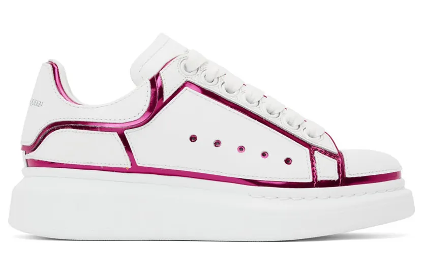 Alexander McQueen White & Pink Oversized Sneakers (708750WICGG)