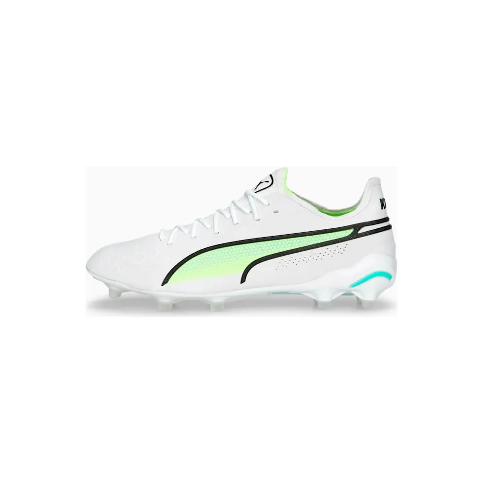 Puma King Ultimate FG/AG White Electric Peppermint (107097-03)