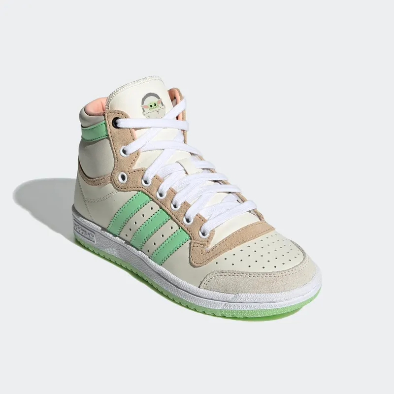 adidas Top Ten Hi Star Wars The Mandalorian The Child (GS) Cream White/Pale Nude/Clear Mint (GZ2746)