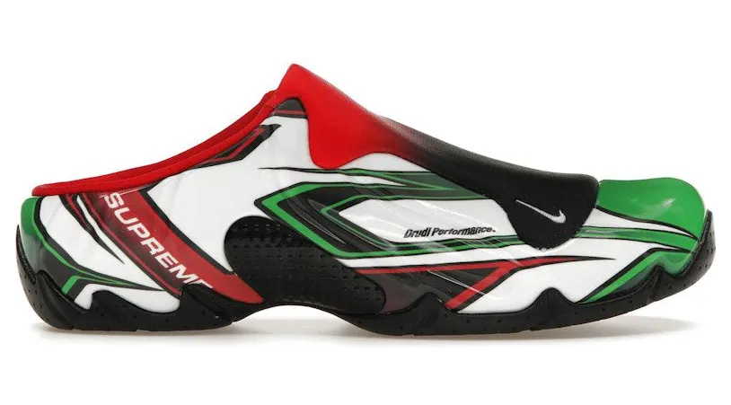 Nike Clogposite Supreme White Gym Red Green (FN0289-100)