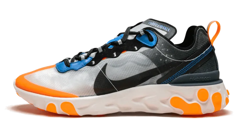 Nike React Element 87 Thunder Blue/Total Orange