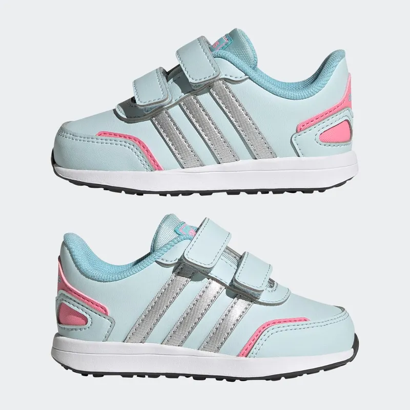 Adidas VS Switch 3 Lifestyle Running Hook and Loop Strap Almost Blue / Silver Metallic / Beam Pink (GW6606)