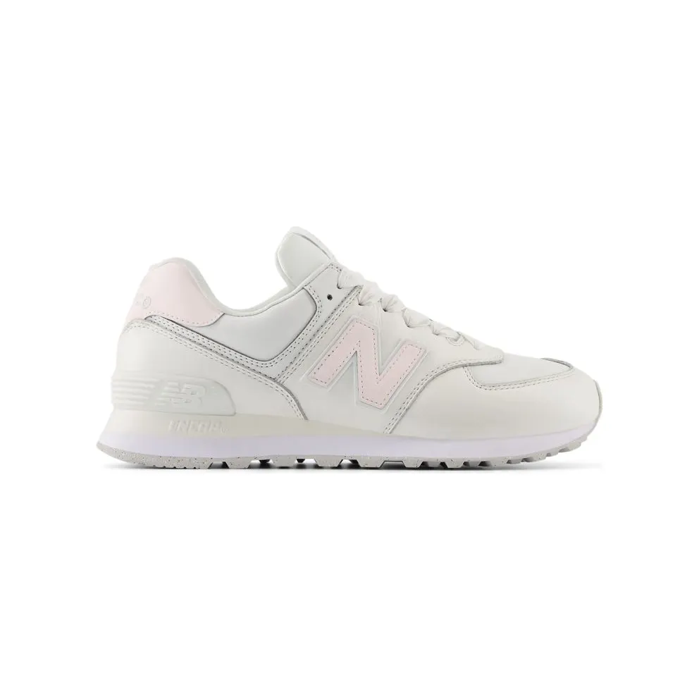 New Balance 574 Cream Leather Pink (WL574FJ2)