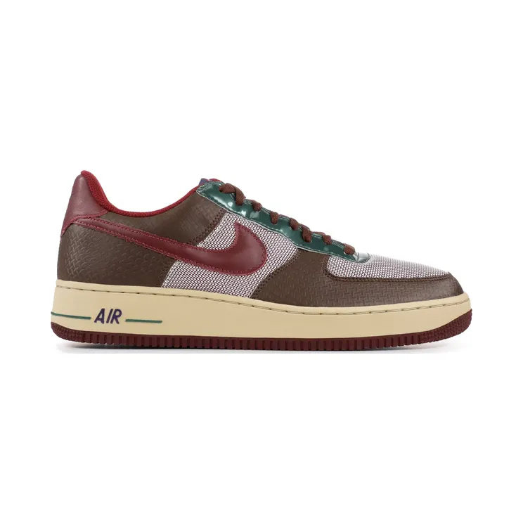 Nike Air Force 1 Premium ‘Samurai’ Light Chocolate/Team Red-Net-Green Stain-Ink (313641-262)