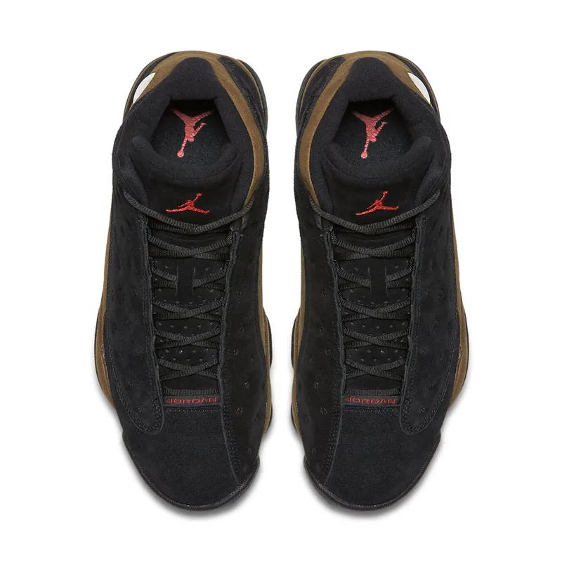 Jordan 13 Retro Olive Black/True Red-Light Olive (414571-006)