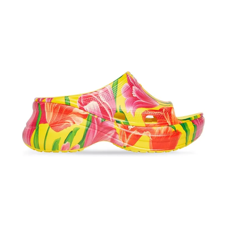 Balenciaga x Crocs Pool Slide Sandal Tulip Print Multi (W) (677389W1S8F7053)