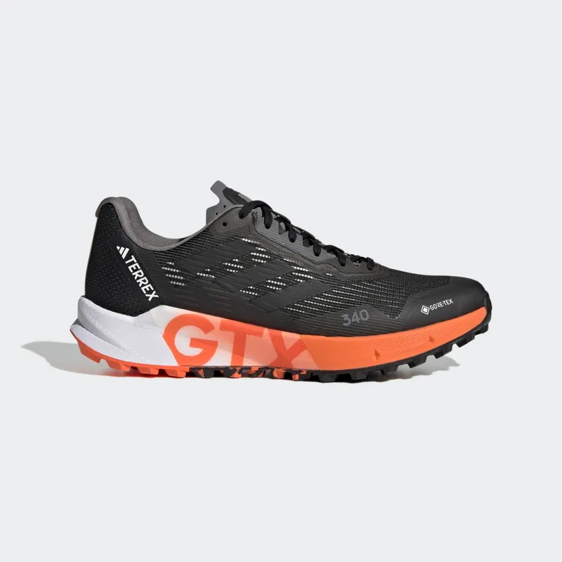 adidas Terrex Agravic Flow GORE-TEX Trail Running 2.0 Core Black / Core Black / Impact Orange (HR1110)