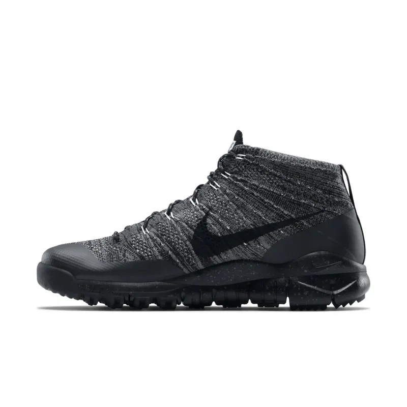 Nike  Flyknit Trainer Chukka FSB Black Dark Grey  (625009-003)