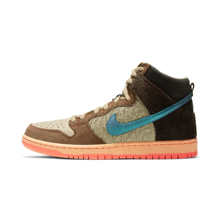 Nike Concepts x Dunk High Pro SB ‘Duck’ “Rattan / Parachute Beige / Orange Chalk / Baroque Brown” (DC6887-200)