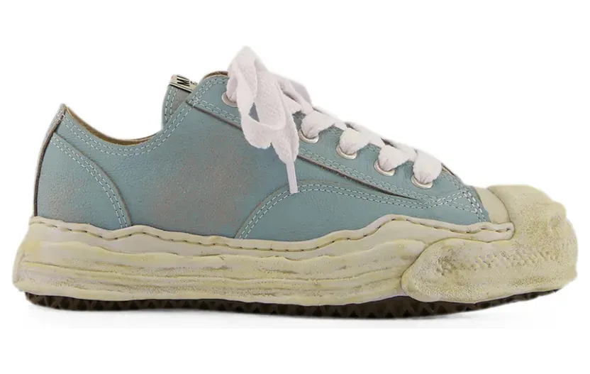 Maison MIHARA YASUHIRO Hank OG Sole Shrink leren sneakers – Zwart (A16FW734)