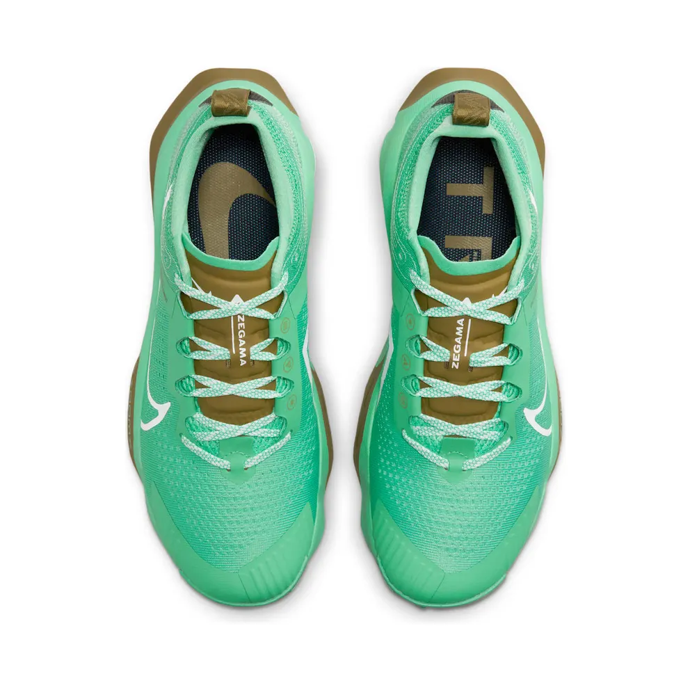 Nike ZoomX Zegama Trail “Spring Green / Olive Flak / Black / White” (DH0623-302)