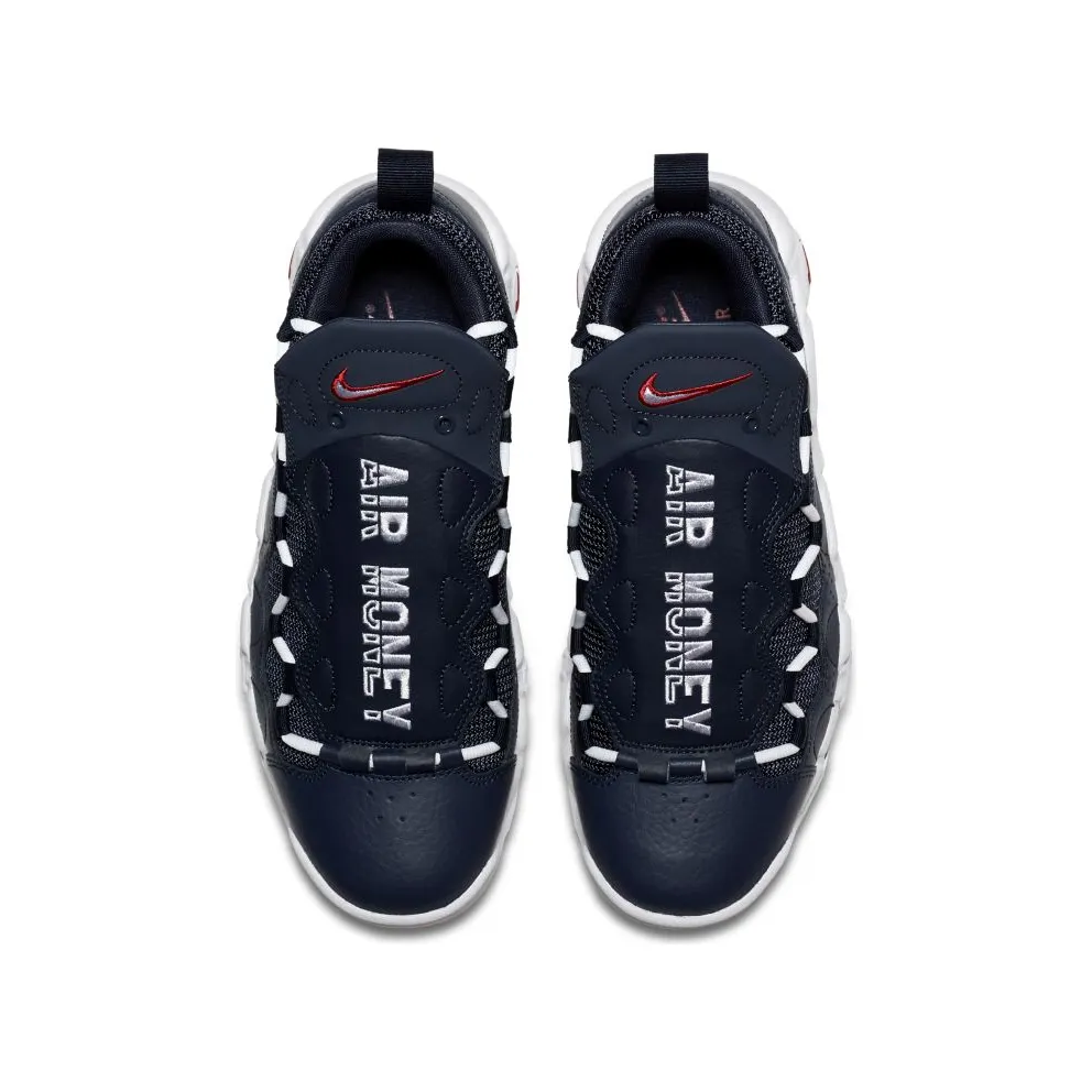 Nike Air More Money Obsidian Obsidian/White-Gym Red (AJ2998-400)