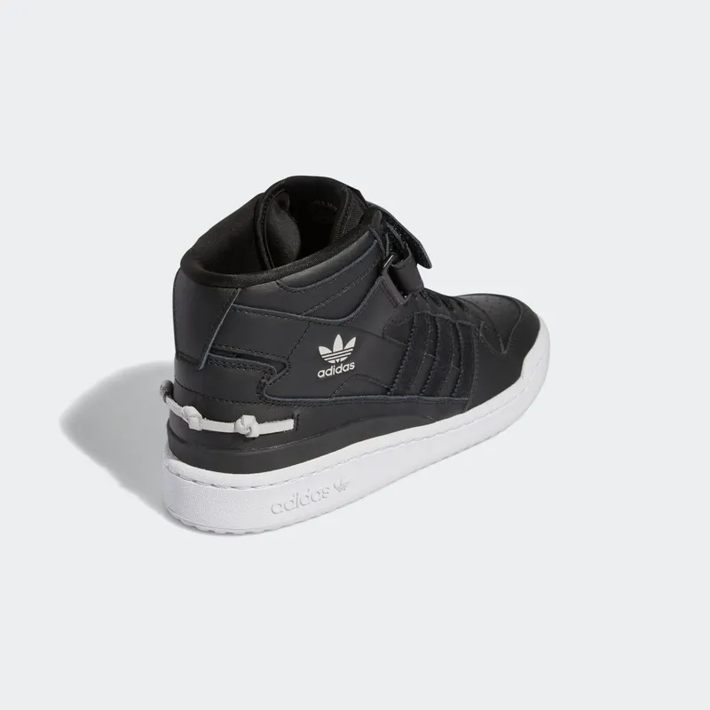 Adidas Forum Mid Core Black / Cloud White / Acid Orange (GY8183)