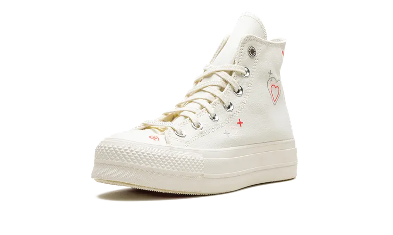 Converse CHUCK TAYLOR ALL STAR LIFT PLATFORM HIGH “Y2K Heart” (A09114C)