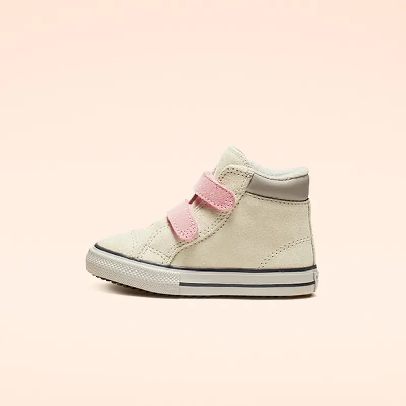 Converse Chuck Taylor All Star Hook and Loop PC Boot High Top Natural Ivory/coastal Pink (765166C)
