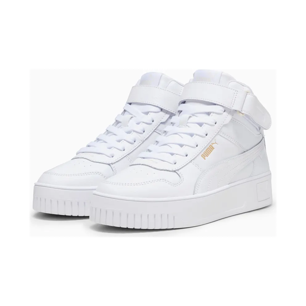 Puma Carina Street halfhoge Gold/White (392337-01)