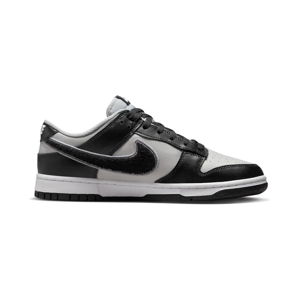 Nike Dunk Low “Chenille Swoosh Black Grey” (DQ7683-001)