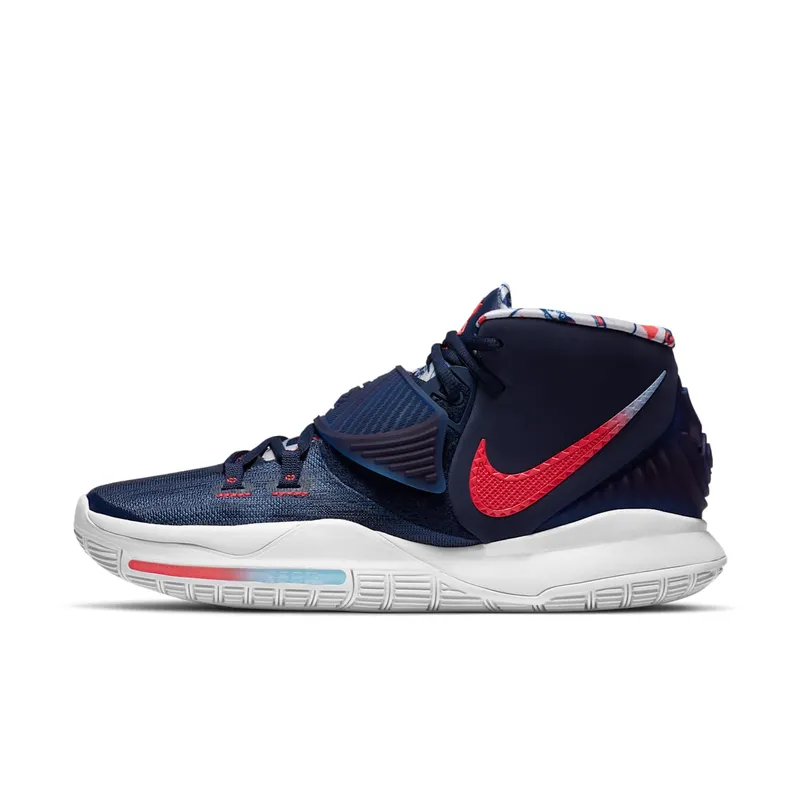 Nike Kyrie 6 USA Midnight Navy/White-Gym Red (BQ4630-402)