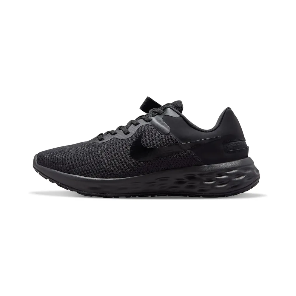 Nike Revolution 6 FlyEase Next Nature Straßenlaufschuh für einfaches An- und Ausziehen – Schwarz Schwarz (DC8992-001)