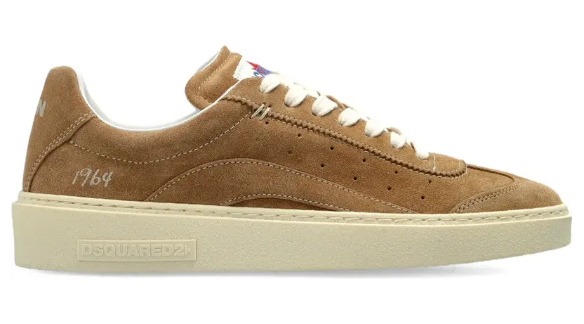 DSQUARED2 Rider suède low-top sneakers – Bruin (SNW047001503520)