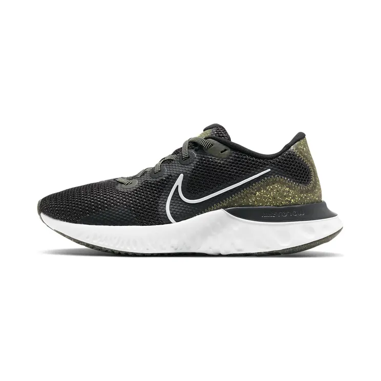 Nike Renew Run “Black / Medium Olive / Limelight / Summit White” (CT3509-001)