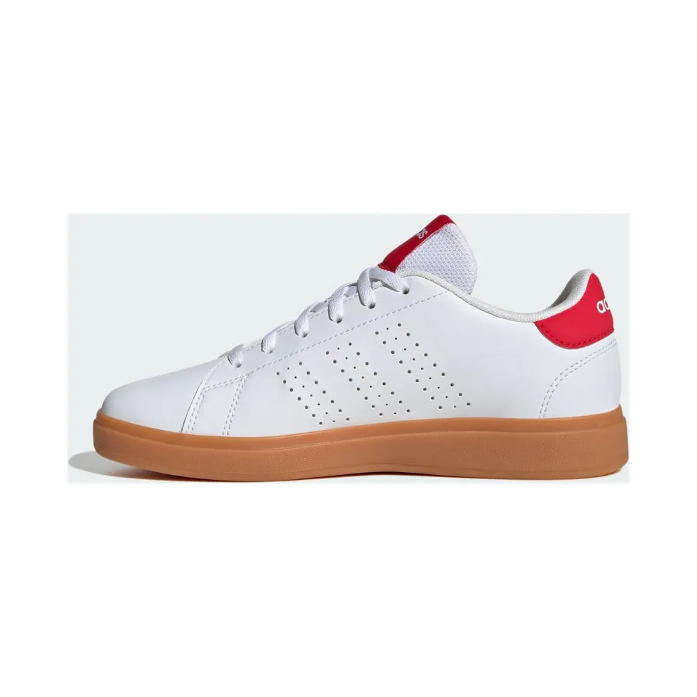 Adidas Advantage Base 2.0 Cloud White / Pure Ruby / Gum (JH9869)