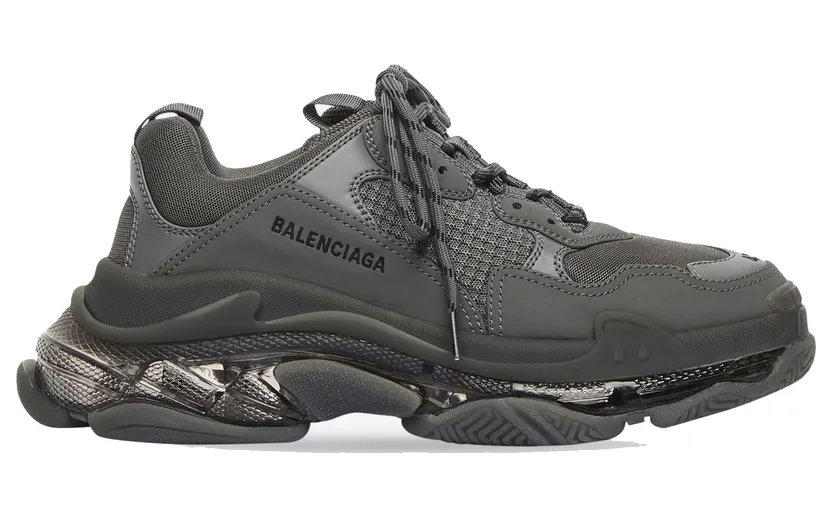 Balenciaga Triple S Clear Sole Grey (W) (544351W2GA11801)