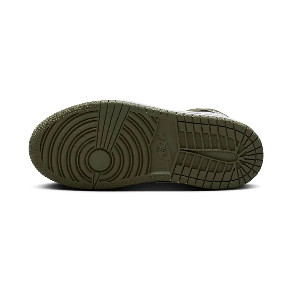 Jordan 1 Mid “Black / Medium Olive / White” (DQ8424-092)