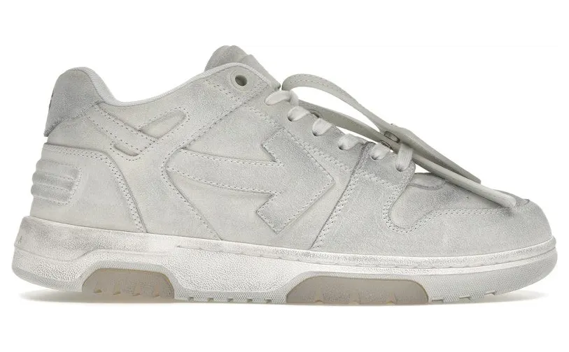 OFF-WHITE Out Of Office OOO Low Tops White Distressed (OMIA189S22LEA0080101)