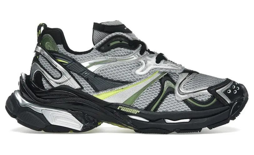 Balenciaga Runner 2.0 Worn-Out Silver Neon Yellow (779066 W3RXP 8137)
