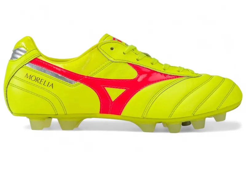 Mizuno Morelia II Japan MD Safety Yellow Fiery Coral Galaxy Slver (P1GA240145)