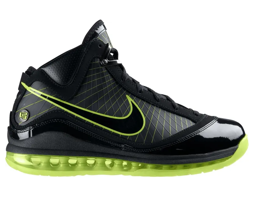 Nike Air Max LeBron 7 ‘Dunkman’ Black/Black-Electric Green (375664-006)